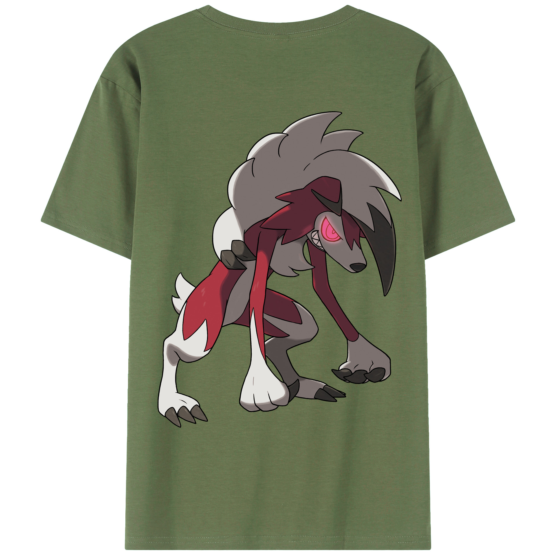 （画像用） ポケットモンスター Pokémon 綿100％ メンズ半袖Tシャツ（バックプリント） 通気性